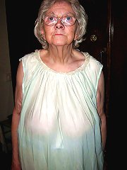 Adorable aged females posing naked on picture