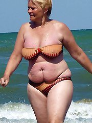 Posh old MILFs playing alone