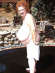 Voluptuous experienced mommies getting undressed on camera